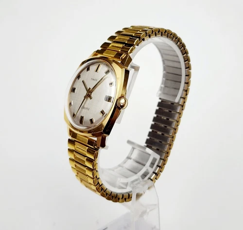 Men's Vintage 1971 Watch TIMEX "Electric". Stretchable Bracelet