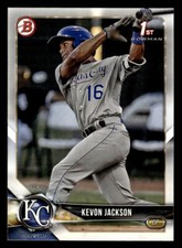 2018 Bowman Draft #BD-83 Kevon Jackson Card Kansas City Royals