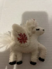 Unicorn Christmas Ornament 2024, Felt Christmas Ornaments, Unicorn Hand Stitch