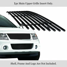 Fits 06-2011 Suzuki Grand Vitara Black Main Upper Billet Grille Insert