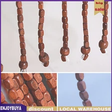 Bamboo Bead Curtain String Door Curtains Beaded Wooden Curtain fit for Doorway