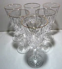 *VINTAGE* Waterford Crystal GOLD LISMORE TALL (1957-) Set 6 Water Goblet IRELAND