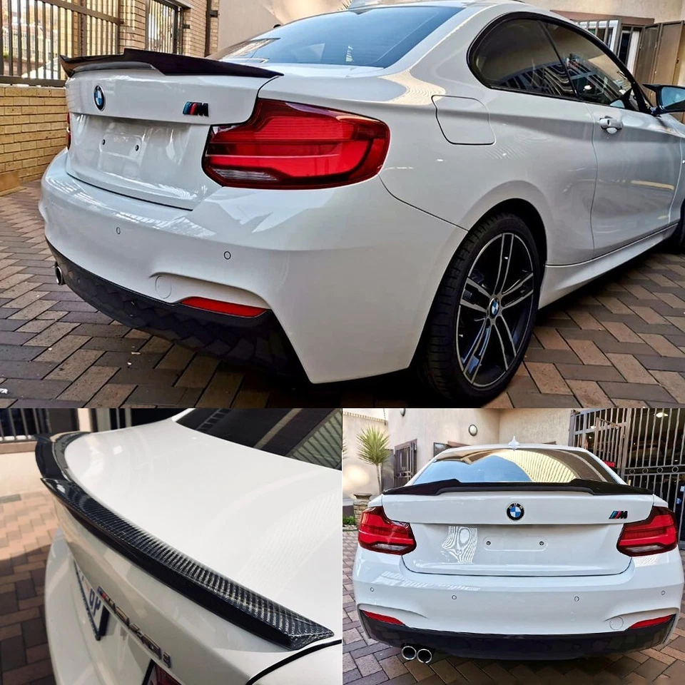For BMW F22 Coupe/F23 Convertible/F87 M2 14-20 Carbon Fiber Trunk Wing Spoiler Foto 4 de 4