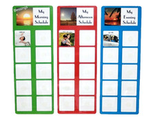 DAILY PICTURE SCHEDULE W/ 3 CHARTS  45 COLORFUL PICTURE CARDS 4 AUTISM, SPEECH