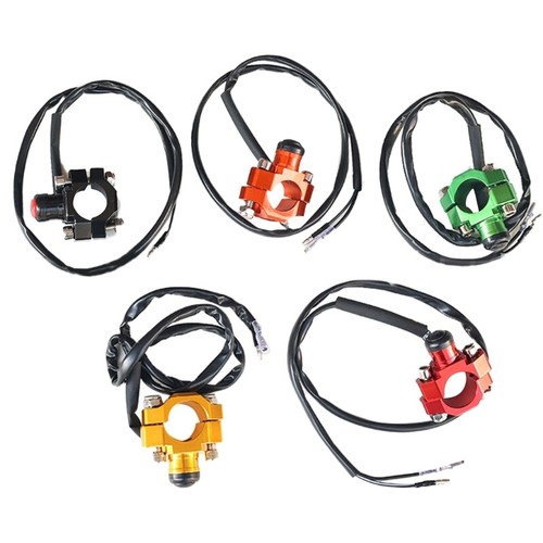 Stop Button for Dirt Pit Bike Quard with Mounting Backplate