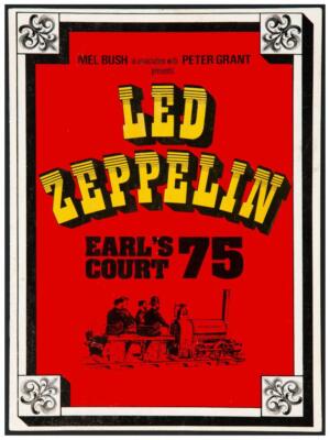 Led Zeppelin - POSTER - live in Concert 1975 Earls Court AMAZING