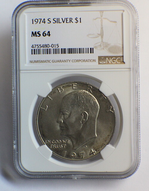 1974 S EISENHOWER SILVER DOLLAR MS64 $1 | eBay