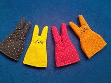 4 gepunktete Osterhasen Eierwärmer oder auch Deko solo, neu