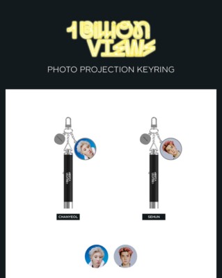 CHANYEOL) EXO SC Photo Projection Keyring Card K-pop Boy Band