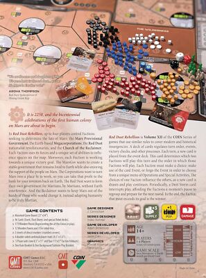 Red Dust Rebellion Board Game - Martian Revolt Strategy Game For 1-4 Players