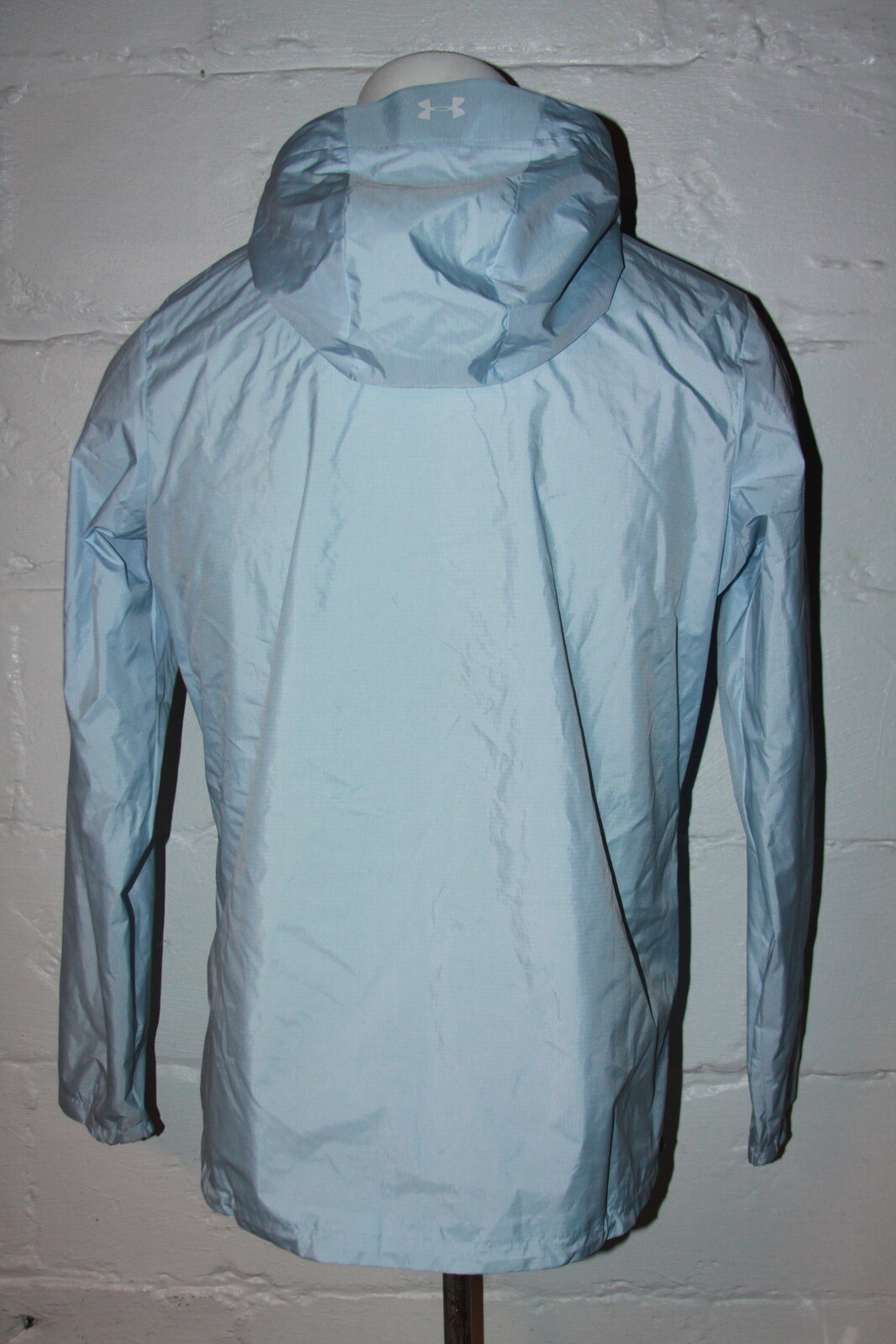 EUC Under Armour UA Forefront Rain Women's Light Blue Rain Jacket Sz XL