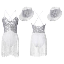 Women's Jumpsuit Samba Unitard Cut Out Leotard And Hat Role Play Rompers Party