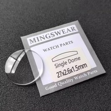 1.2mm/1.5mm/2.0mm Single Dome Mineral Watch Glass 18mm-40mm Round Watch Crystal