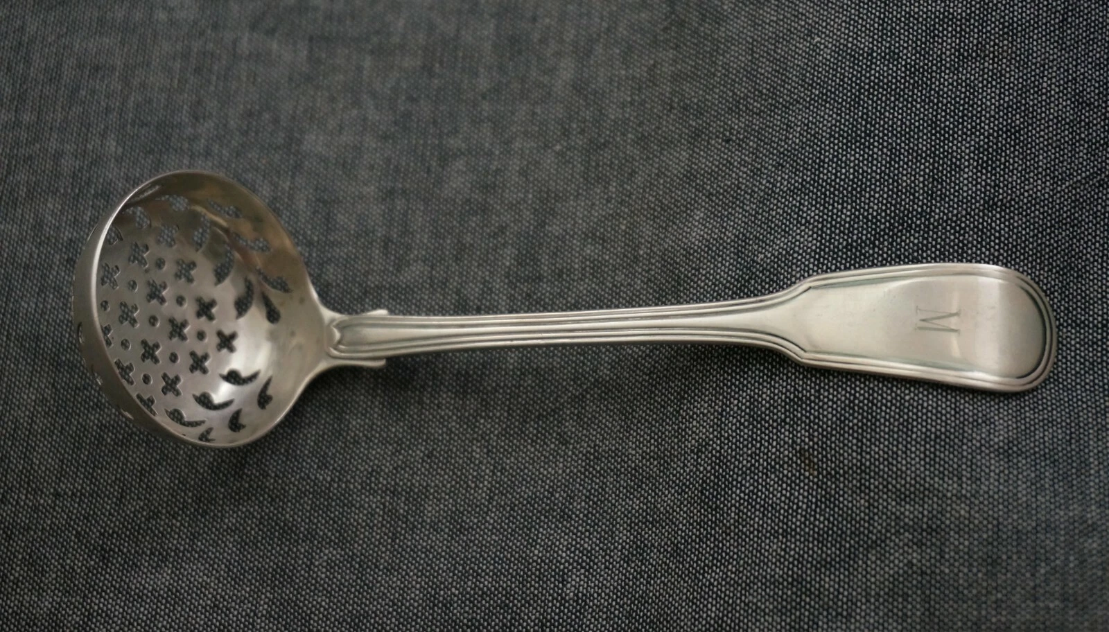 GEORGE SMITH London 1805 Sterling Silver SMALL PIERCED LADLE - 5 1/4 inch