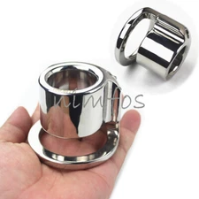 Stainless Steel Lock Ring Heavy Duty Male Metal Ball Stretcher Scrotum Delay