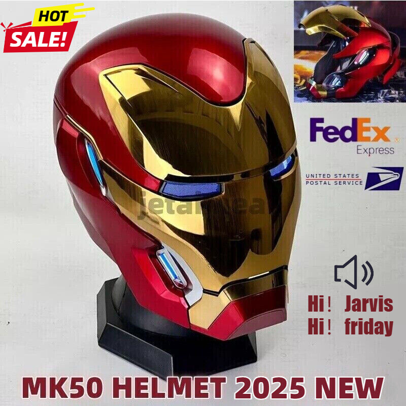 2025 New Iron Man MK50 Helmet 1:1 Wearable Voice Control