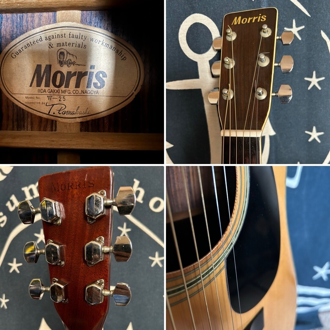 最終値下げ！Morris WH-25Japan vintage Acoustic Guitar Morris W-25 Spruce Top Natural Made in Japan