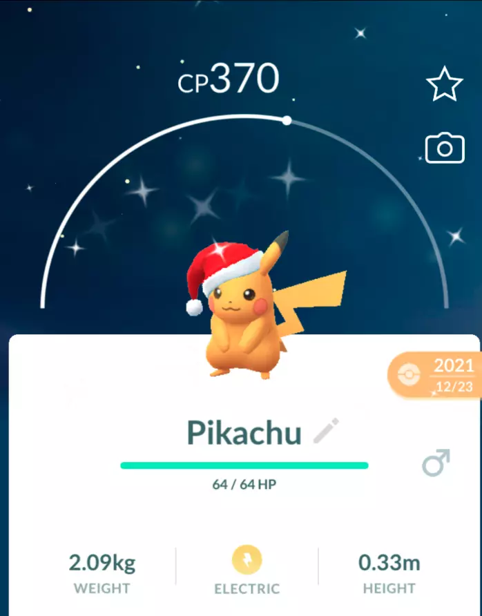 Lucky Shiny Pikachu Libre! It's a Christmas Miracle! :) : r/pokemongo