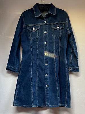 Tularosa Savannah Denim Mini Dress Womens Small Blue 3/4 Sleeve Button  Front | eBay