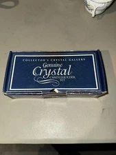 Collector's Crystal Gallery Genuine Crystal Candleholder Set of 2 in Box