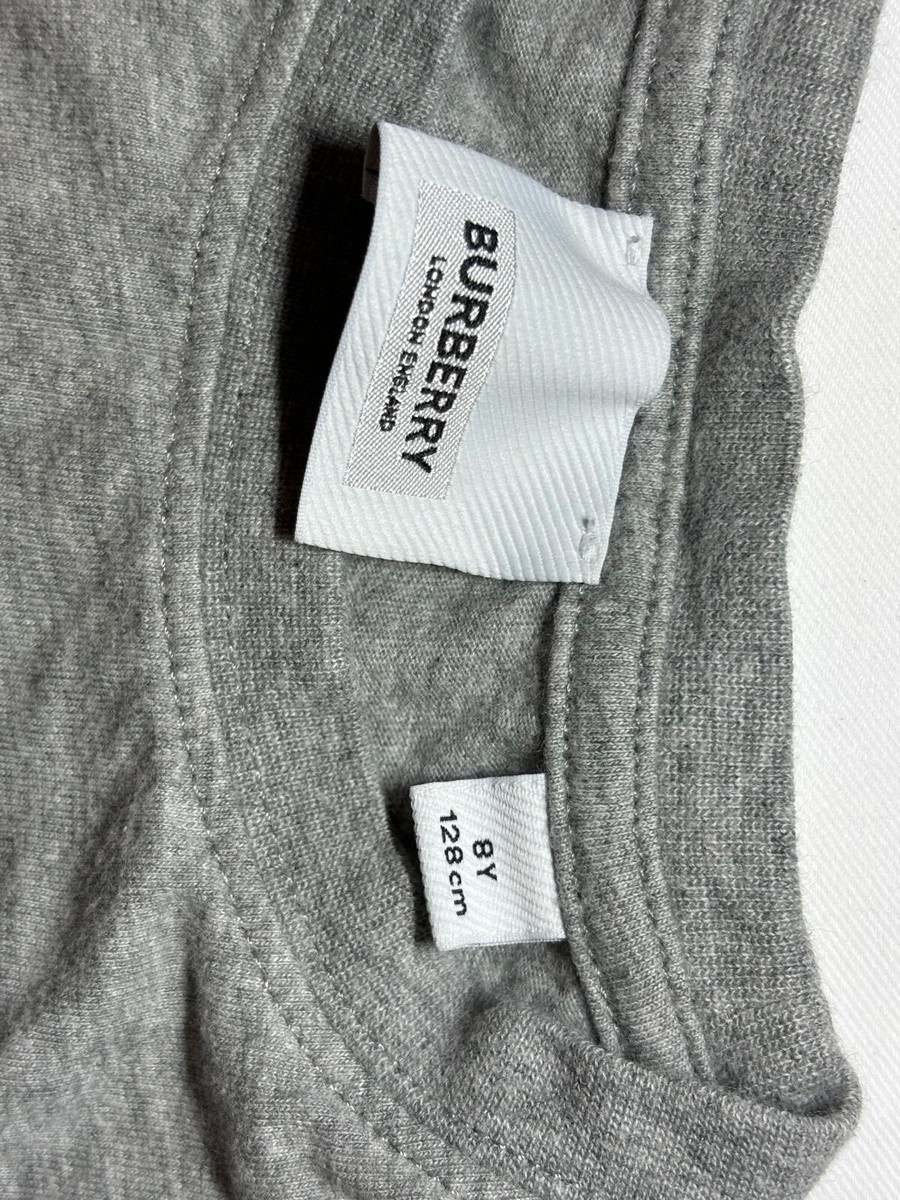 Burberry London England T Shirt Sz 8Youth Gray GREY msrp$230 Burberry London England T Shirt Sz 8Youth Gray GREY msrp$230