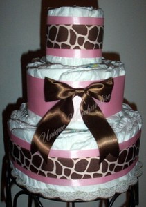 cow diaper cake