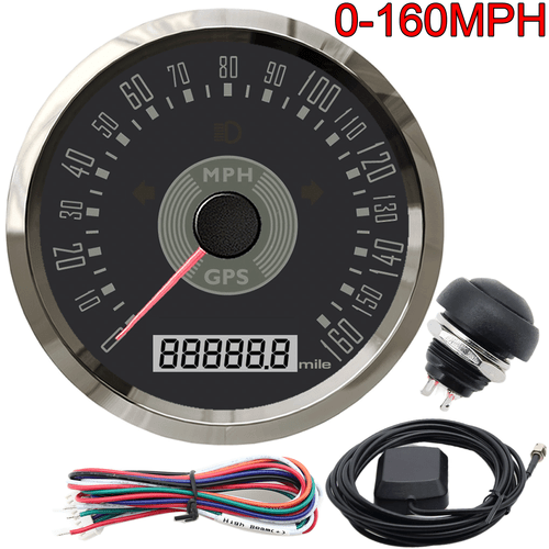 85MM Classical GPS Speedometer 0-160MPH Waterproof for Boat Car Auto Motorcycle - Picture 1 of 8