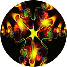 Slipmat Slip Mat Felt for any 12" Turntable LP DJ Vinyl Record Player FRACTAL 18