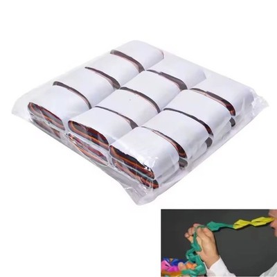 12er Pack Magic Mouth Coils Streamer - Weiß & Regenbogen Papierspulen Trick