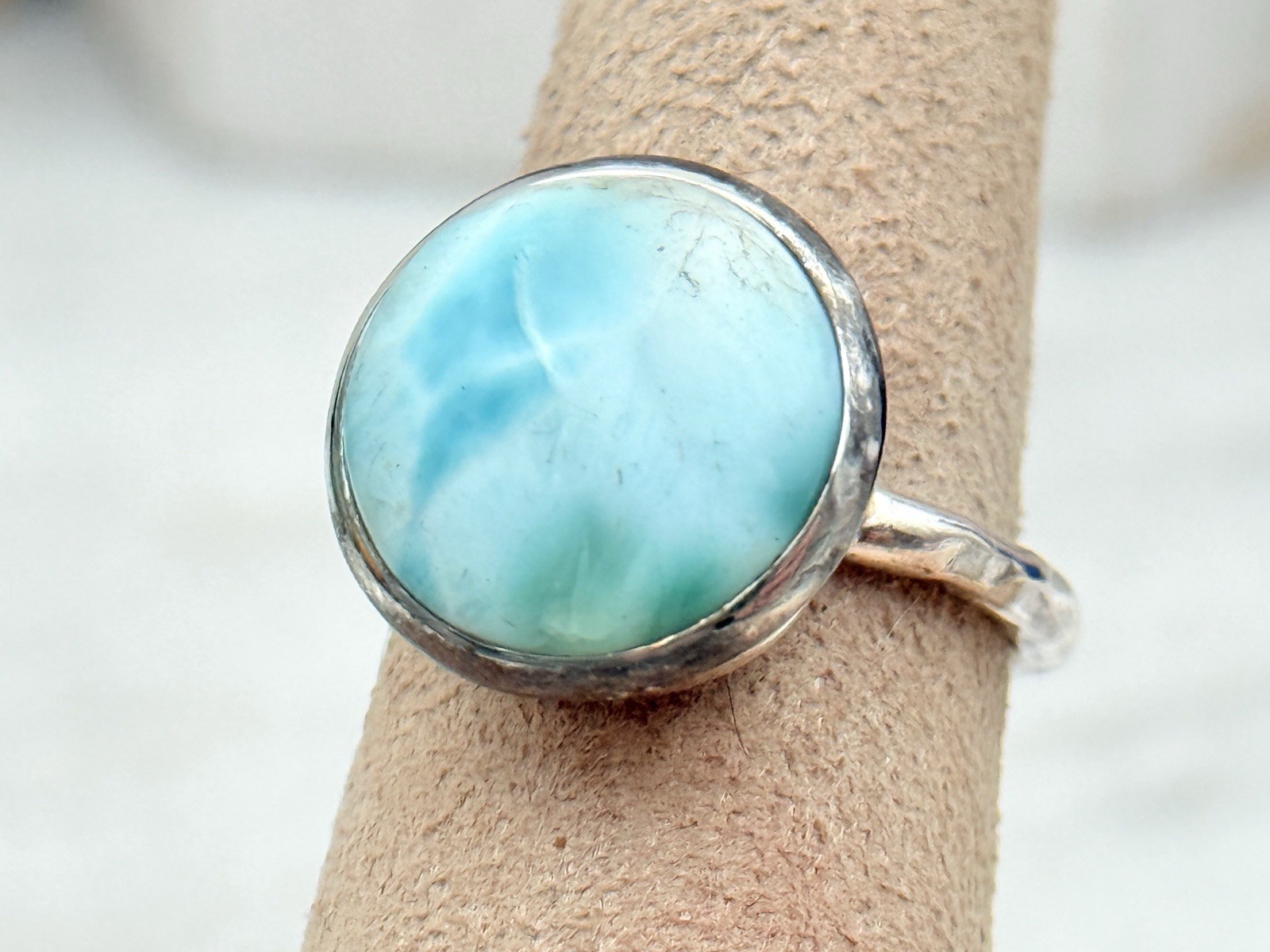 Republic Larimar Stone Solid Silver Birthday Stat… - image 2