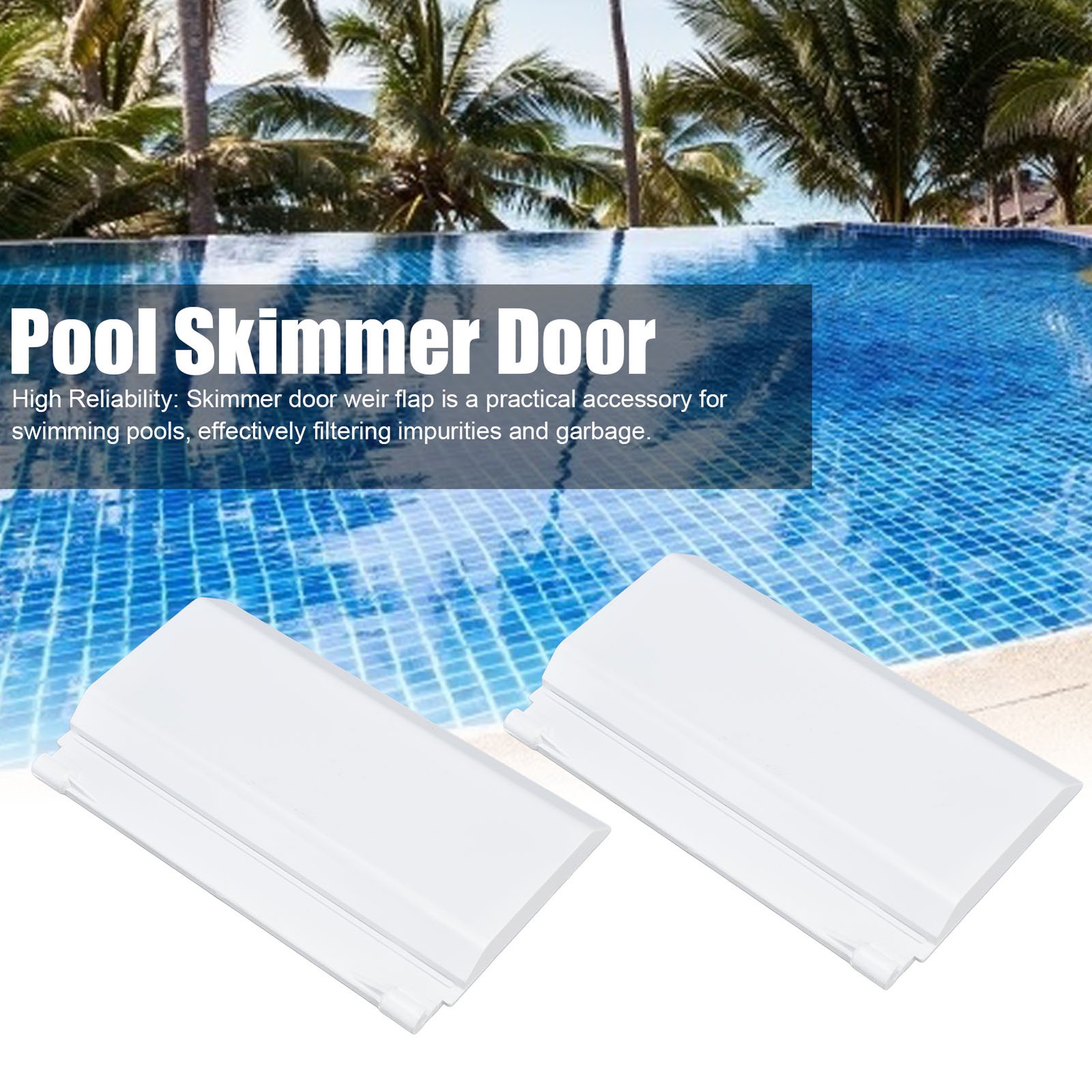 2Pcs Pool Skimmer Flap Durable Replacement For Swimming Pool Easy To Use