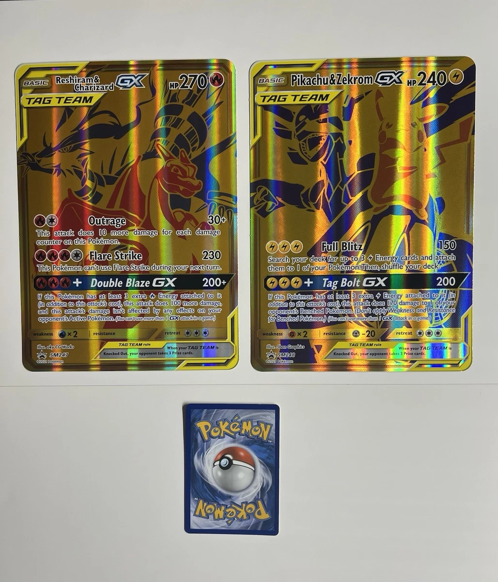 Reshiram & Charizard GX SM247 Jumbo Cards for sale | eBay