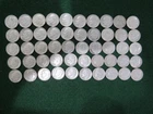 1963 Roosevelt Silver Dimes Roll of 50 - Lot15