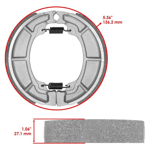 Celox Front and Rear Brake Shoes for Honda ATC250ES Big Red 250 1985 1986 1987 - Foto 2 di 7