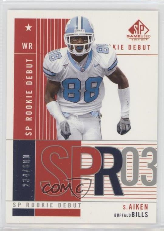 Sam Aiken SP Game Used #178 Base
