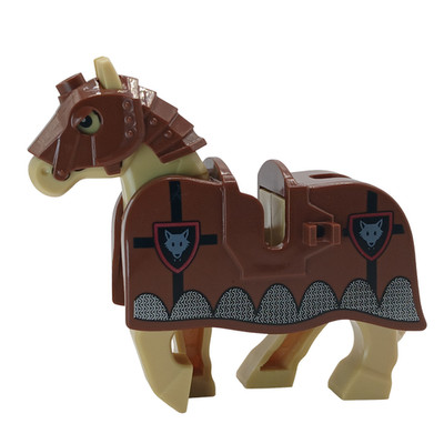 City Animals Medieval Warhorse for LEGO Building Blocks Sets