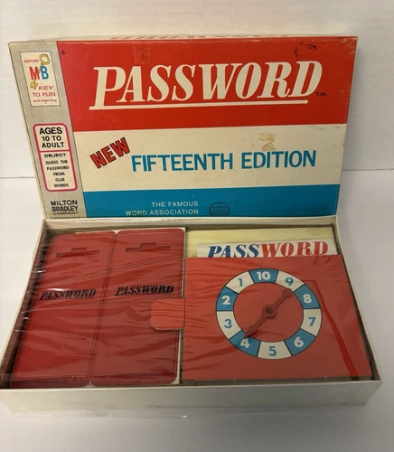 Never Used 1970 PASSWORD Game Vintage 15th Edition by Milton Bradley NOS