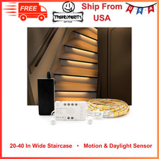 Motion Sensor LED Stair Lighting Kit with Day...