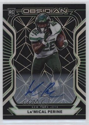 2020 Panini Obsidian Rookies 19/150 La'Mical Perine #135 Rookie Auto RC ex0