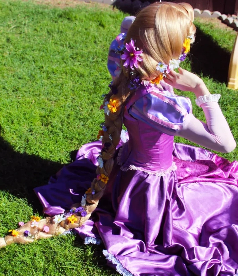 Новый взрослый рапунцель премиум костюм размер s/m готов к отправке - Изображение 2 из 4