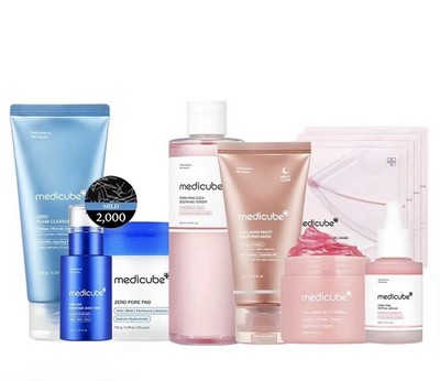 [medicube] Affordable Glass Glow Skincare Set | Includes 8 products strong/7500 