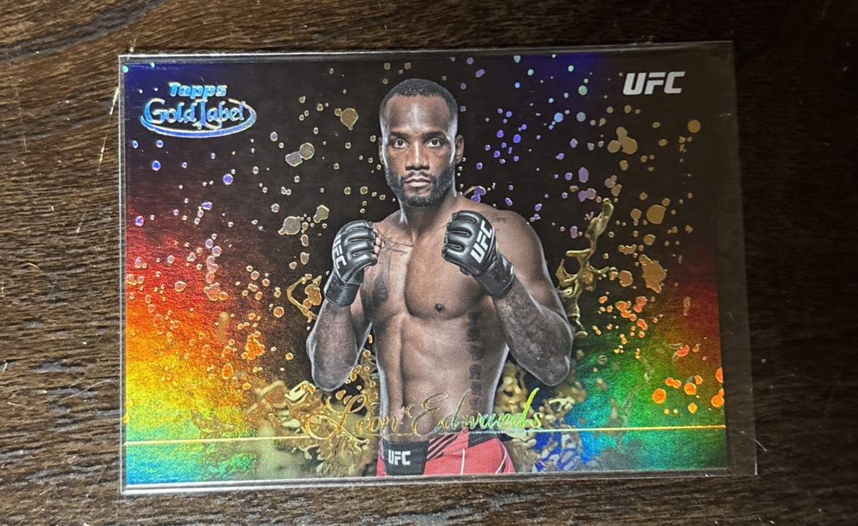 2024 Topps Gold Label UFC - Gold Splatter Leon Edwards #GSP-12