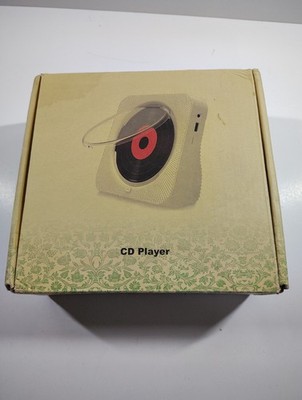 Bluetooth Wall Mountable CD Player with Remote Control Speaker FM AUX Music Play