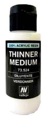 Vallejo Paint 73524 Thinner Medium - 60ml Bottle