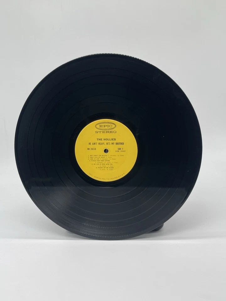 THE HOLLIES HE AIN'T HEAVY HE'S MY BROTHER 12" LP VG+ VINYL PITMAN PRESSING EPIC - Image 3 of 4