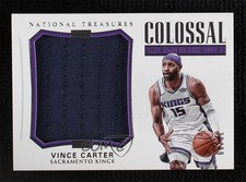 2017-18 Panini National Treasures Colossal Materials 38/99 Vince Carter HOF 03fd