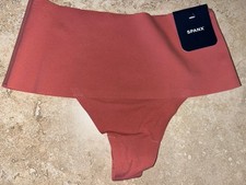 Nwt Spanx Undie-tectable Thong Panty Small Dusty Red SP0115