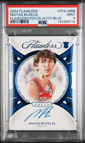 2024 PANINI FLAWLESS FLAWLESS FOCUS AUTOS BLUE #FFA-MBB MATAS BUZELIS 6/8 PSA 9