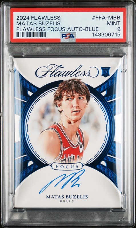 2024 PANINI FLAWLESS FLAWLESS FOCUS AUTOS BLUE #FFA-MBB MATAS BUZELIS 6/8 PSA 9