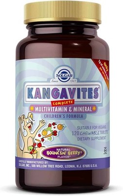 SOLGAR Kangavites Multivitamin & Mineral (Multivitamin für Kinder) 120 Lutschtab